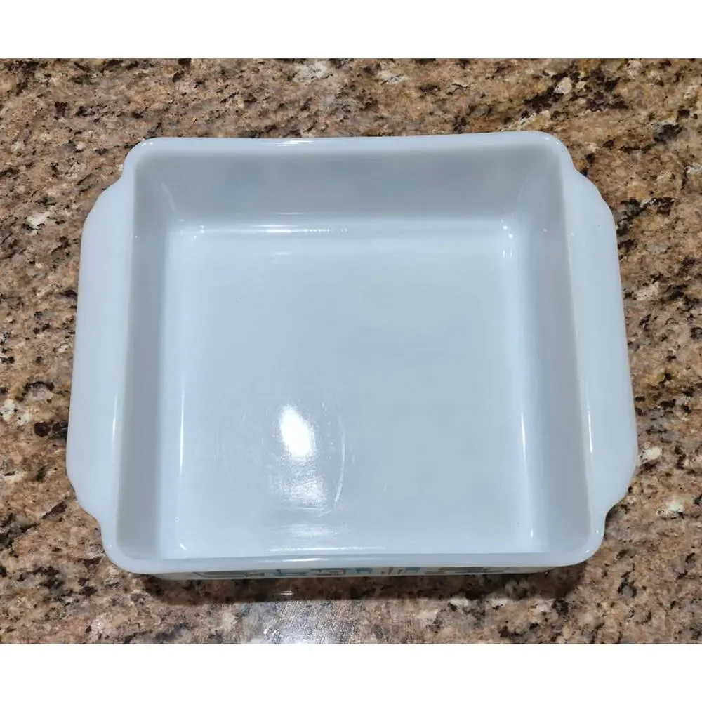 MCM Atomic Blue Heaven Square Baker Brownie Pan 8 x 8 EUC